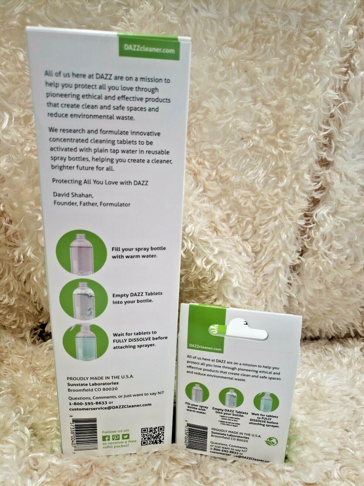 DAZZ All Purpose Cleaner Starter Kit & Refill Packs-Lemon Guava Lot/2 NEW!