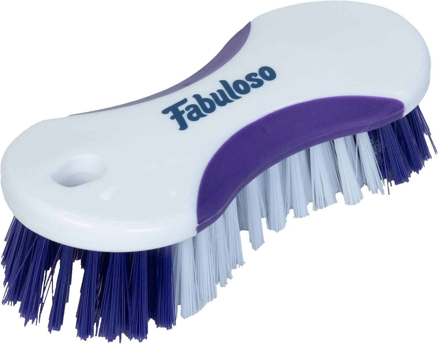 Fabuloso Cleaning Brush, Compact Hand Scrub Brush with Easy Grip Rubber Texture