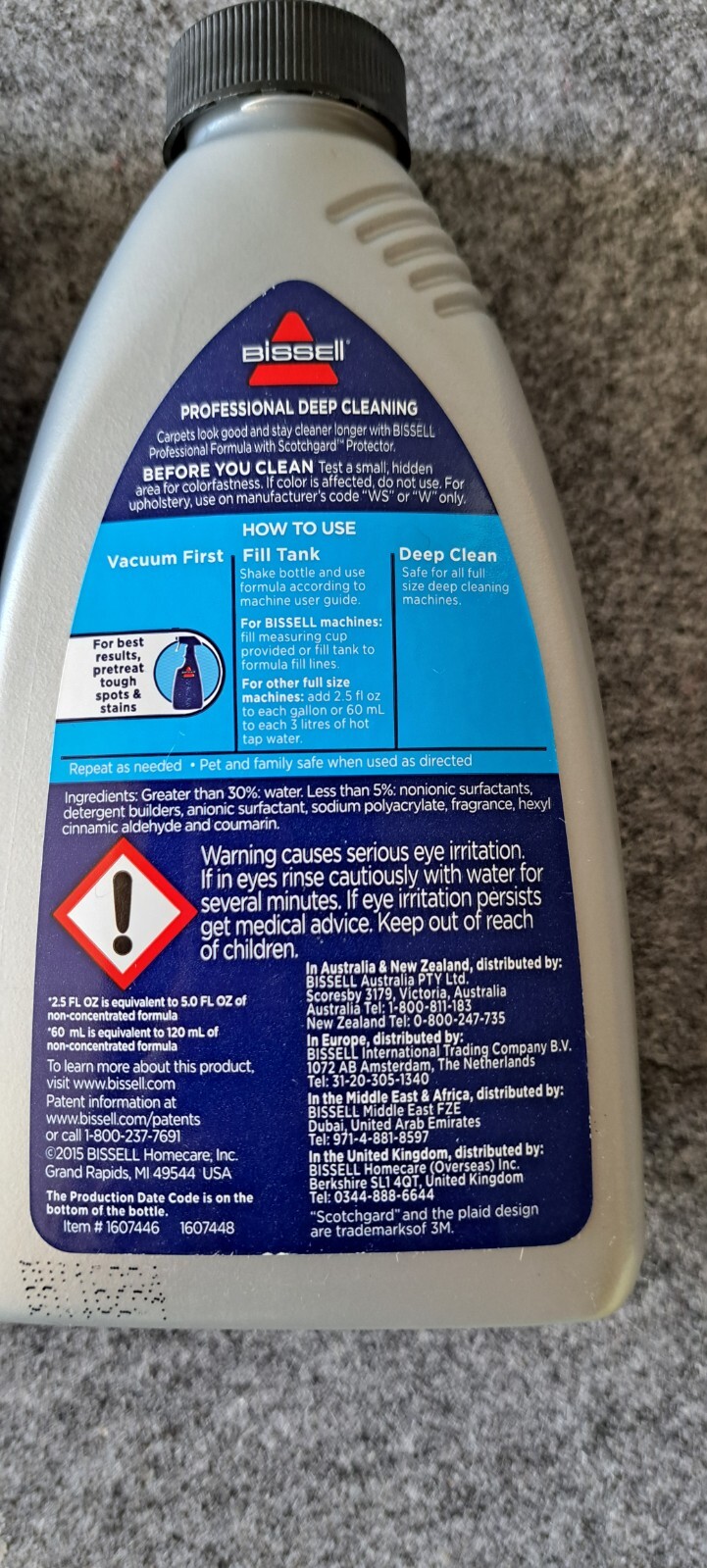 3‑PC Bissell Cleaner Set Professional Wood Floor & Stain Pretreat 8oz