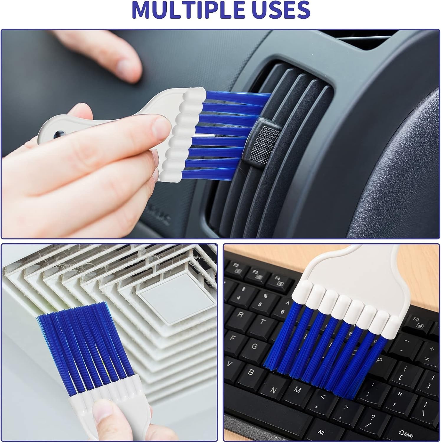 4 Packs Air Conditioner Condenser Cleaning Brush Refrigerator Coil Brush HVAC…