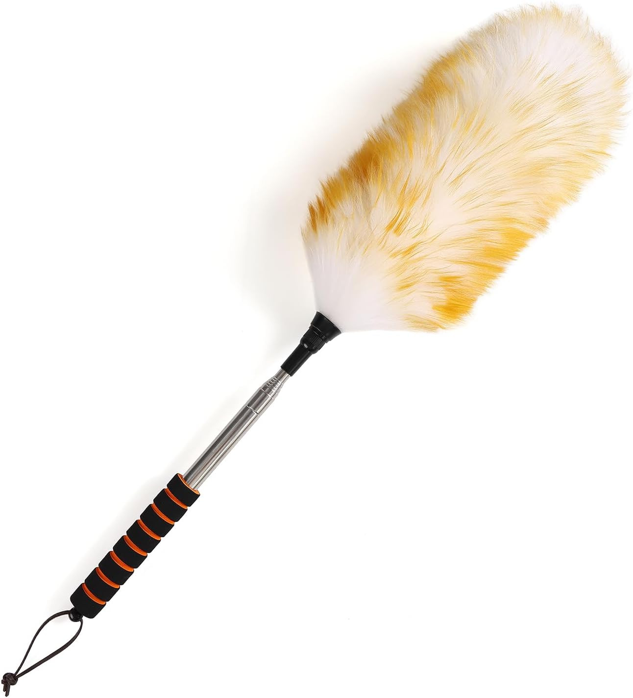 Lambswool Extendable Cleaning Duster 26-64 Inch, Anti-Static Wall Duster Cleaner
