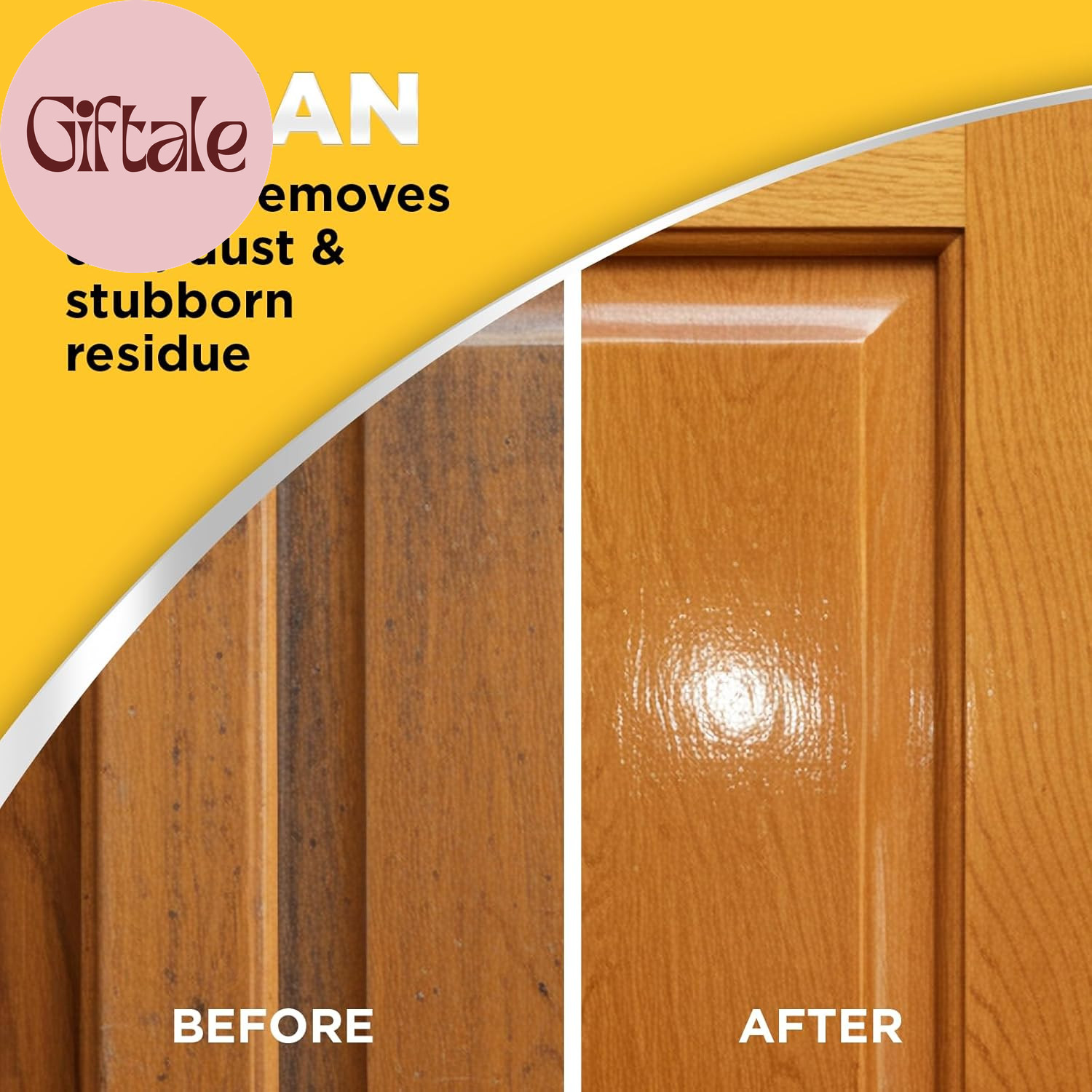 Wood and Cabinet Restorer 3-In-1 Bundle – Removes Dirt, Residue, Dust, Reduces S