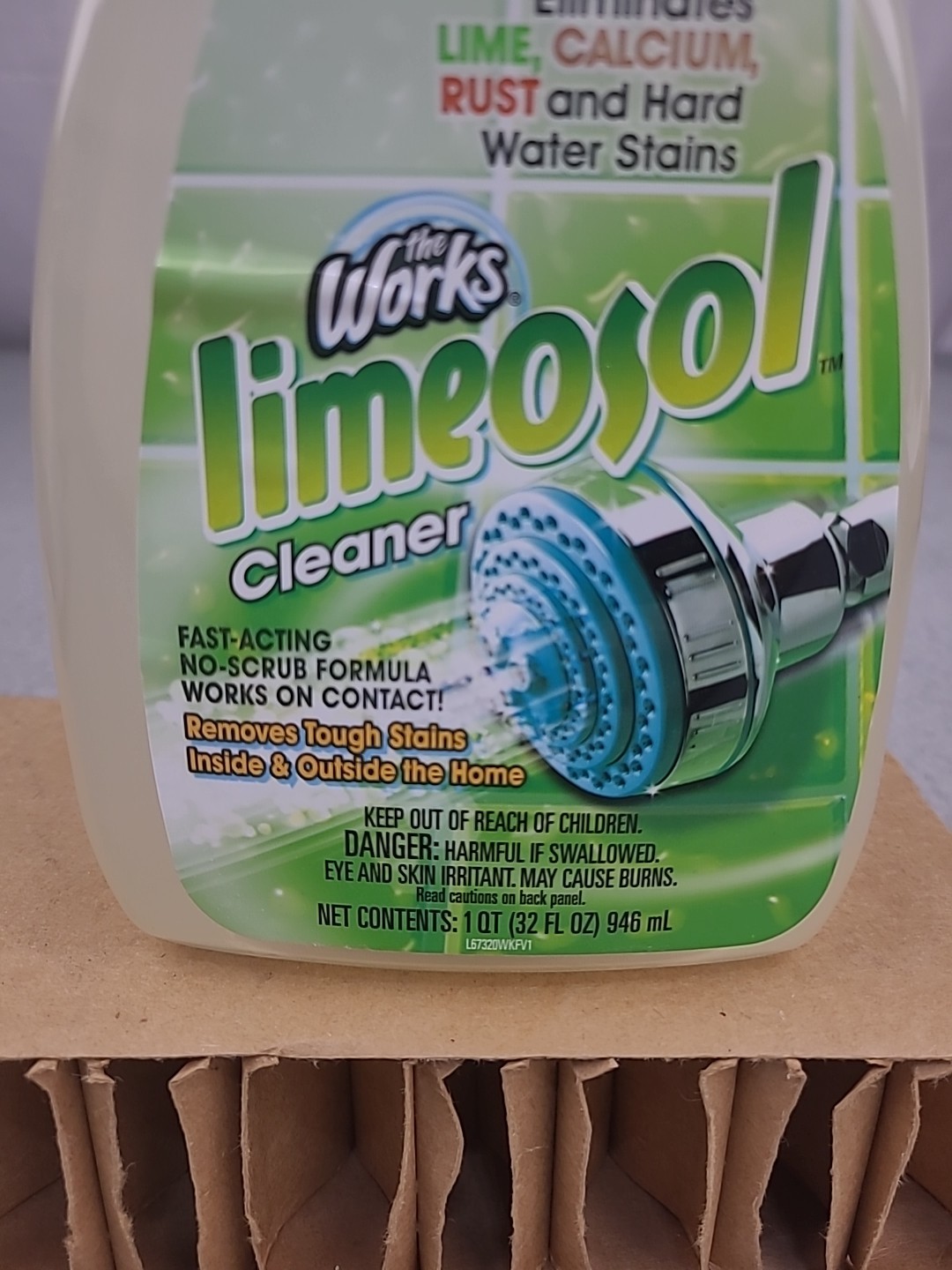 1x The Works LIMEOSOL Cleaner Original Formula Lime Calcium Rust Hard Water
