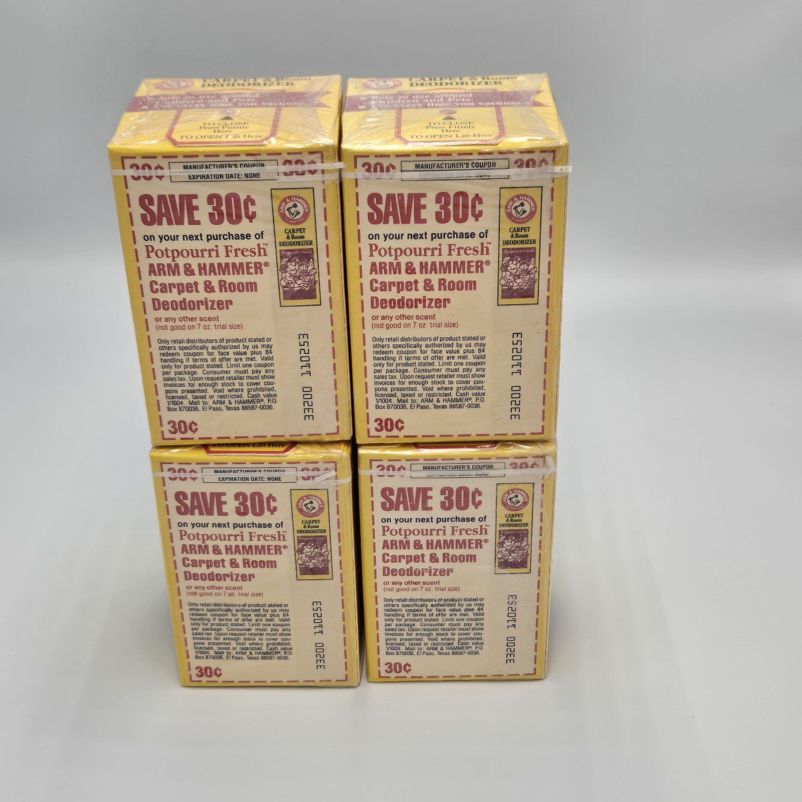 New Vintage A&H Carpet Deodorizer Set Of 4 Boxs 28oz In Total Discontinued