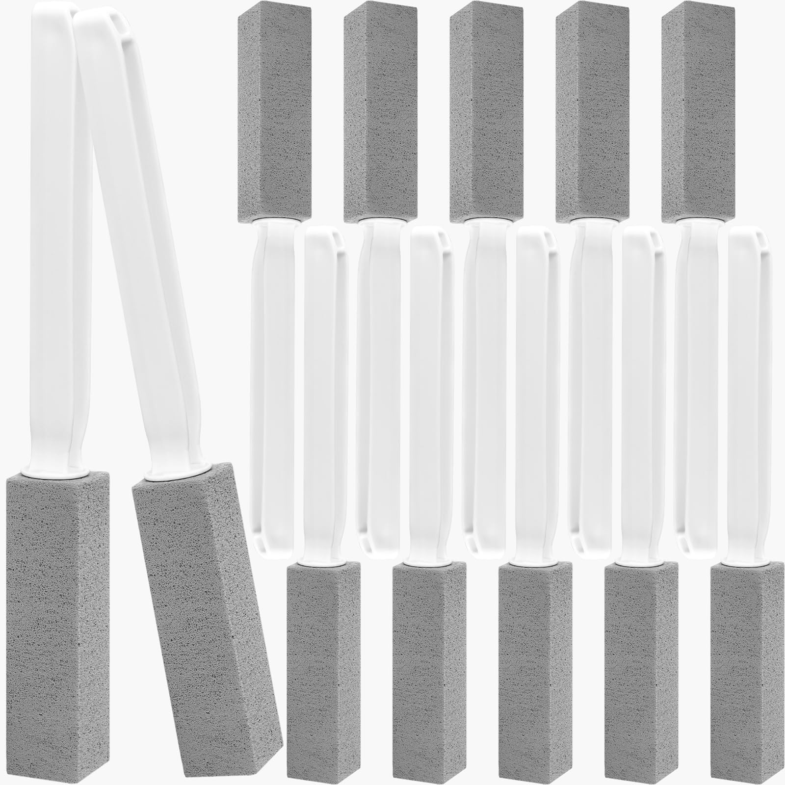 12 Pack Pumice Stone Toilet Bowl Cleaner Extra Long Handle Heavy Duty Stain