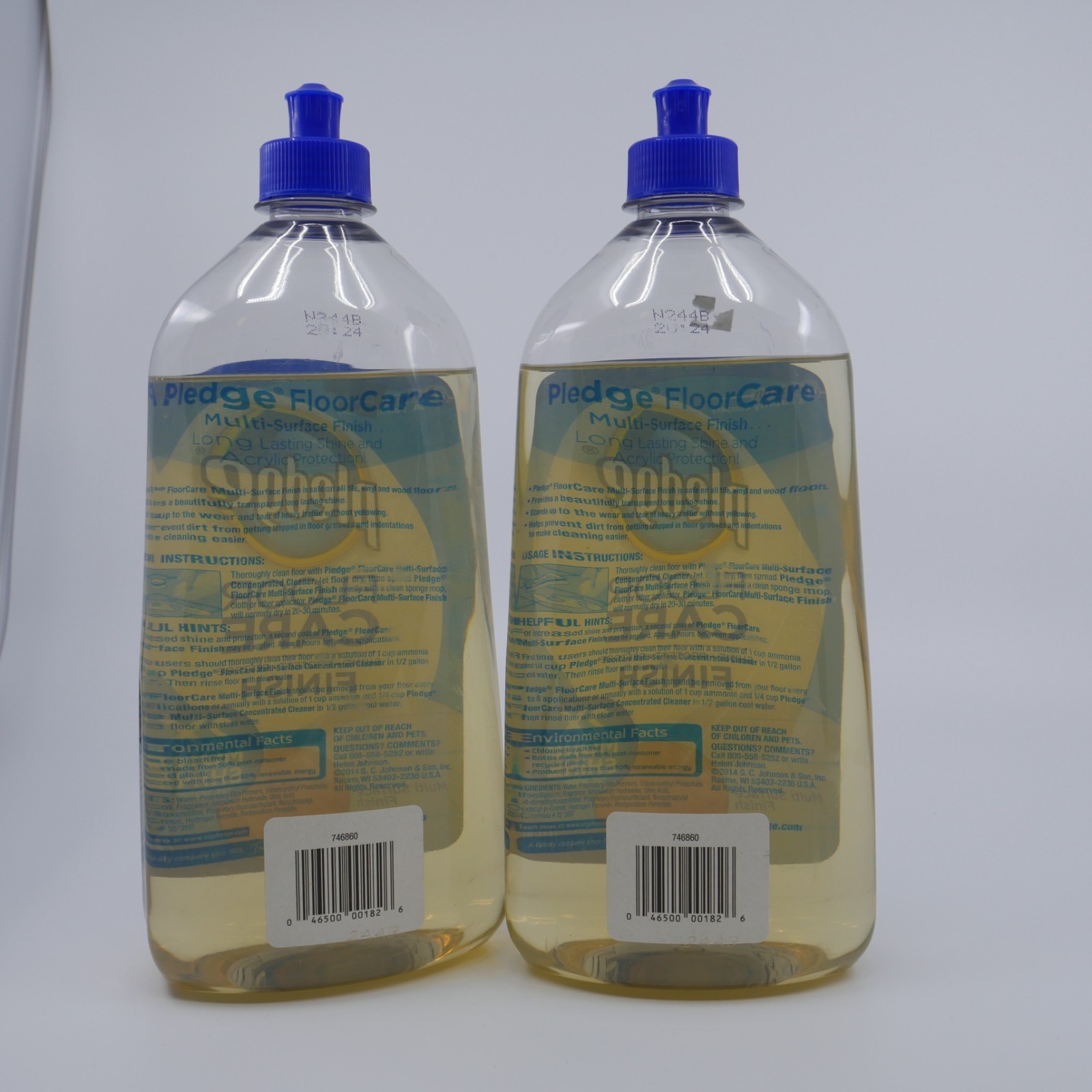 2 SC Johnson PLEDGE Floor Care Multi-Surface Shine Protect Restore 27oz