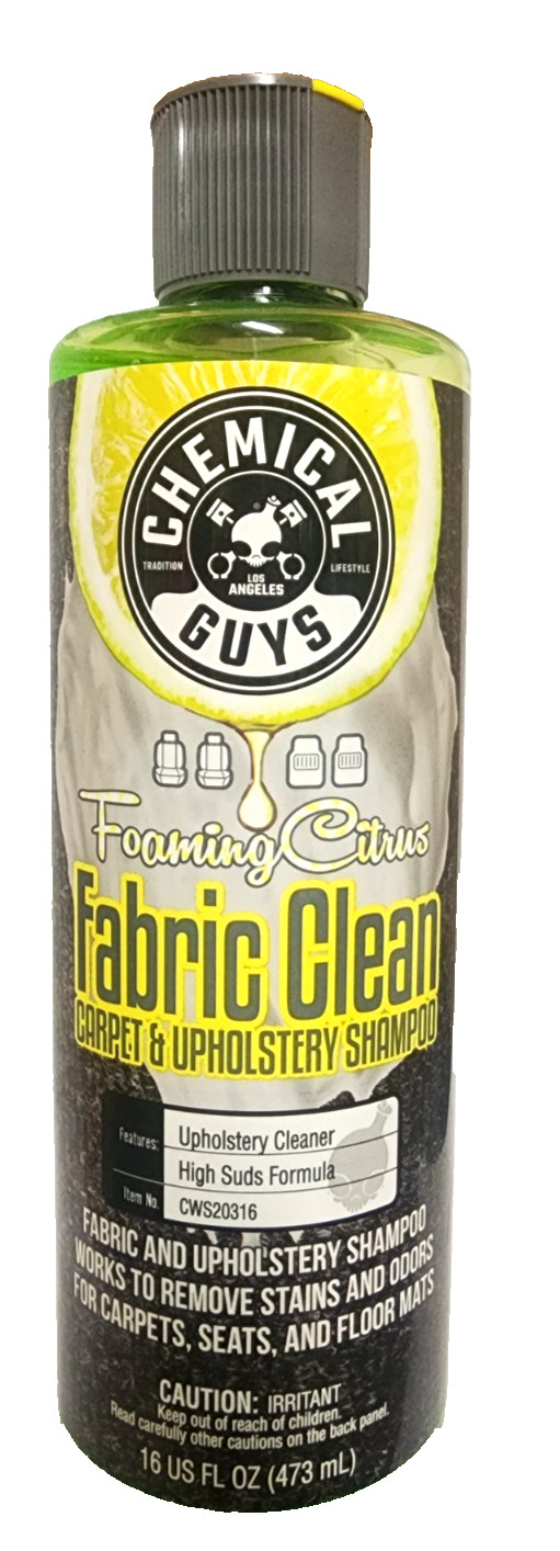 Chemical Guys Foaming Citrus Fabric Clean, Carpet and Upholstery Cleaner – Car C