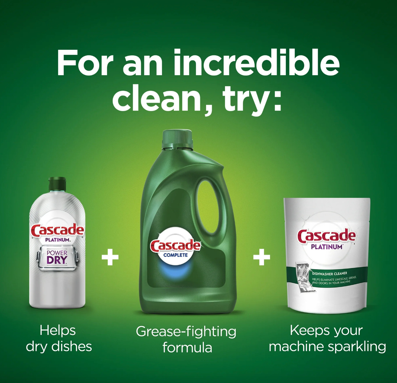 Cascade Complete Gel Dishwasher Detergent Fresh Scent 120 fl oz New Bottle