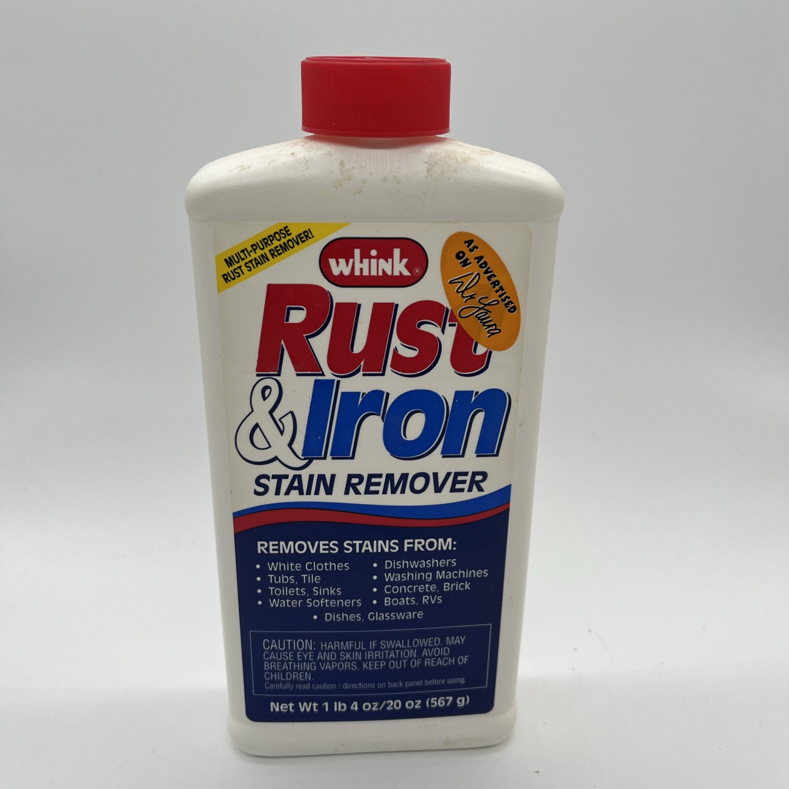 ’00 Whink Rust & Iron Stain Remover Kitchen Boat Appliances Laundry Half Full