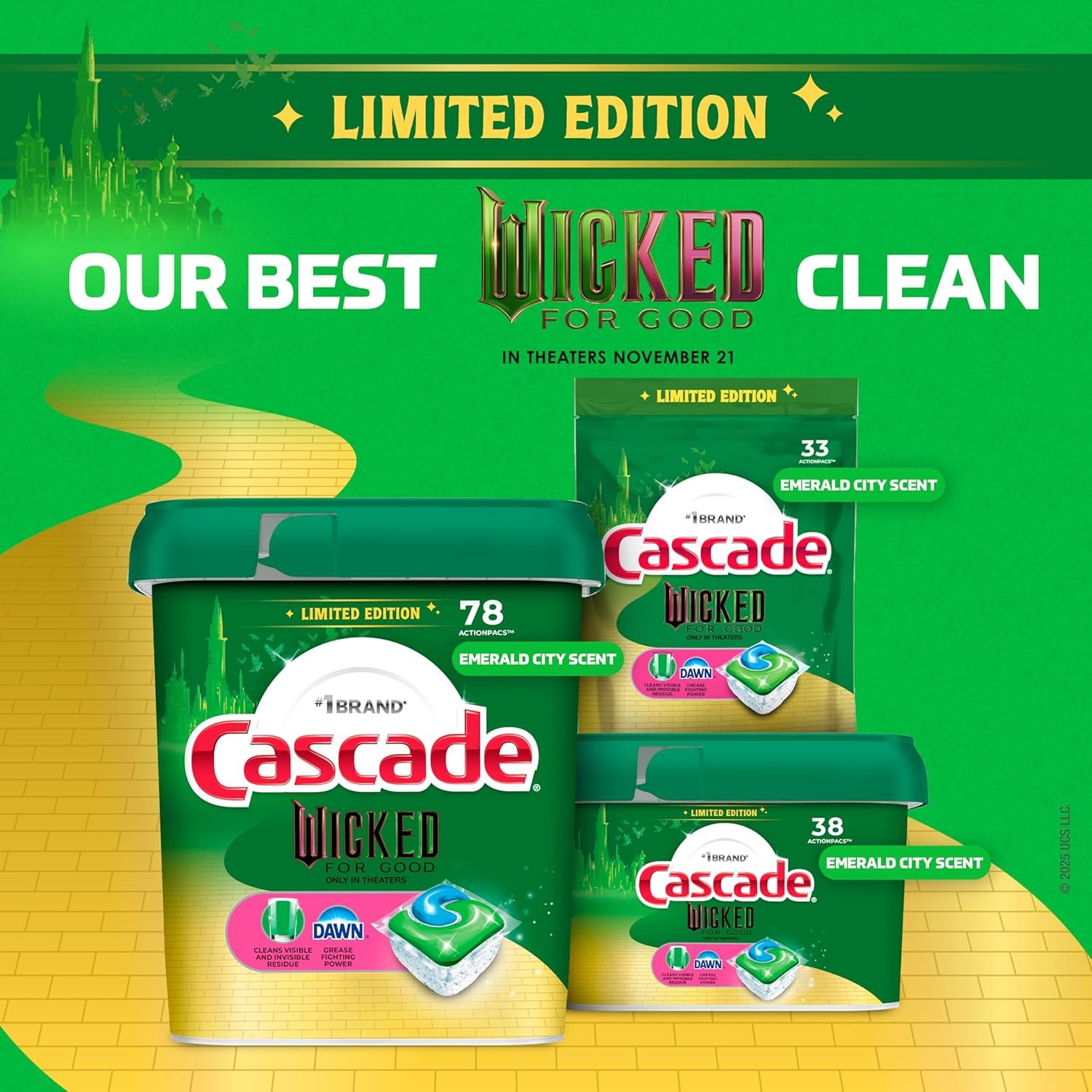Dishwasher Pods, “Wicked: For Good” Limited Edition Complete Dishwasher