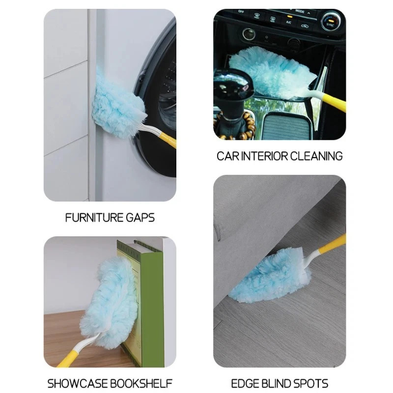 30 pcs Duster Refills Disposable Duster Refills Compatible for Swiffer (Blue)