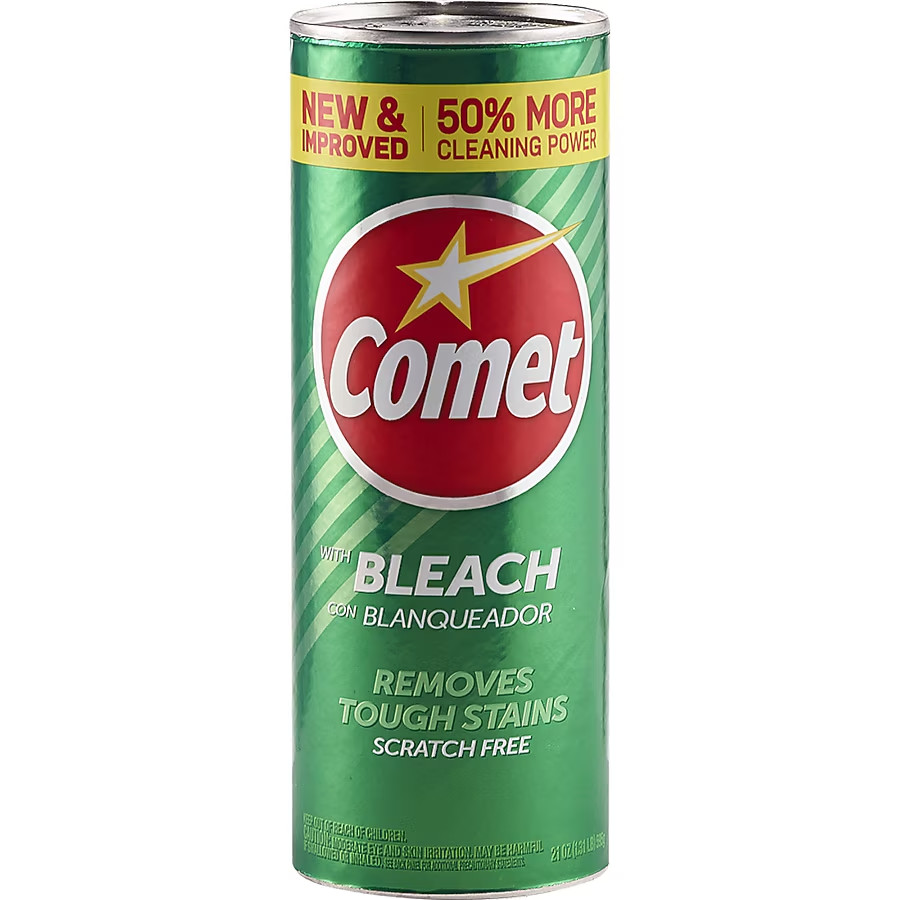 Comet Cleaner with Bleach 21 oz All Purpose Removes Stains 4 Pack