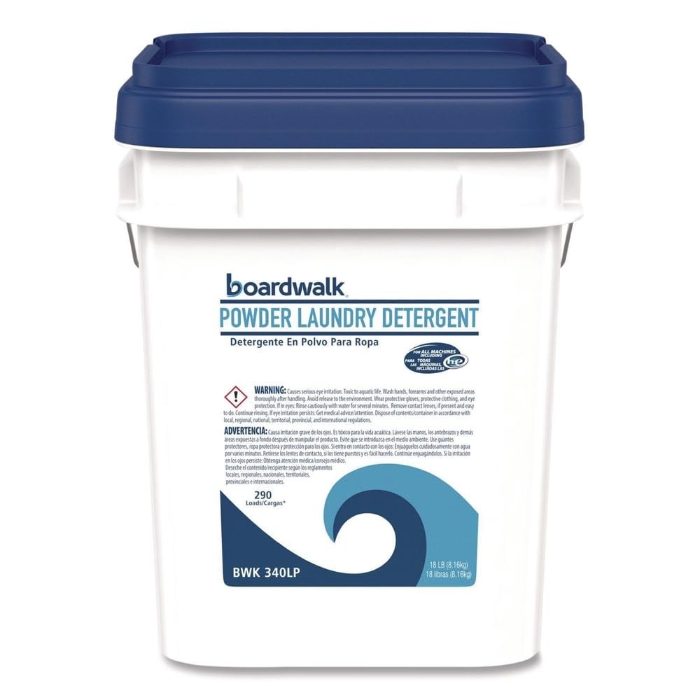 BWK340LP 18 lbs. Pail Low Foam Laundry Detergent Powder – Crisp Clean Scent