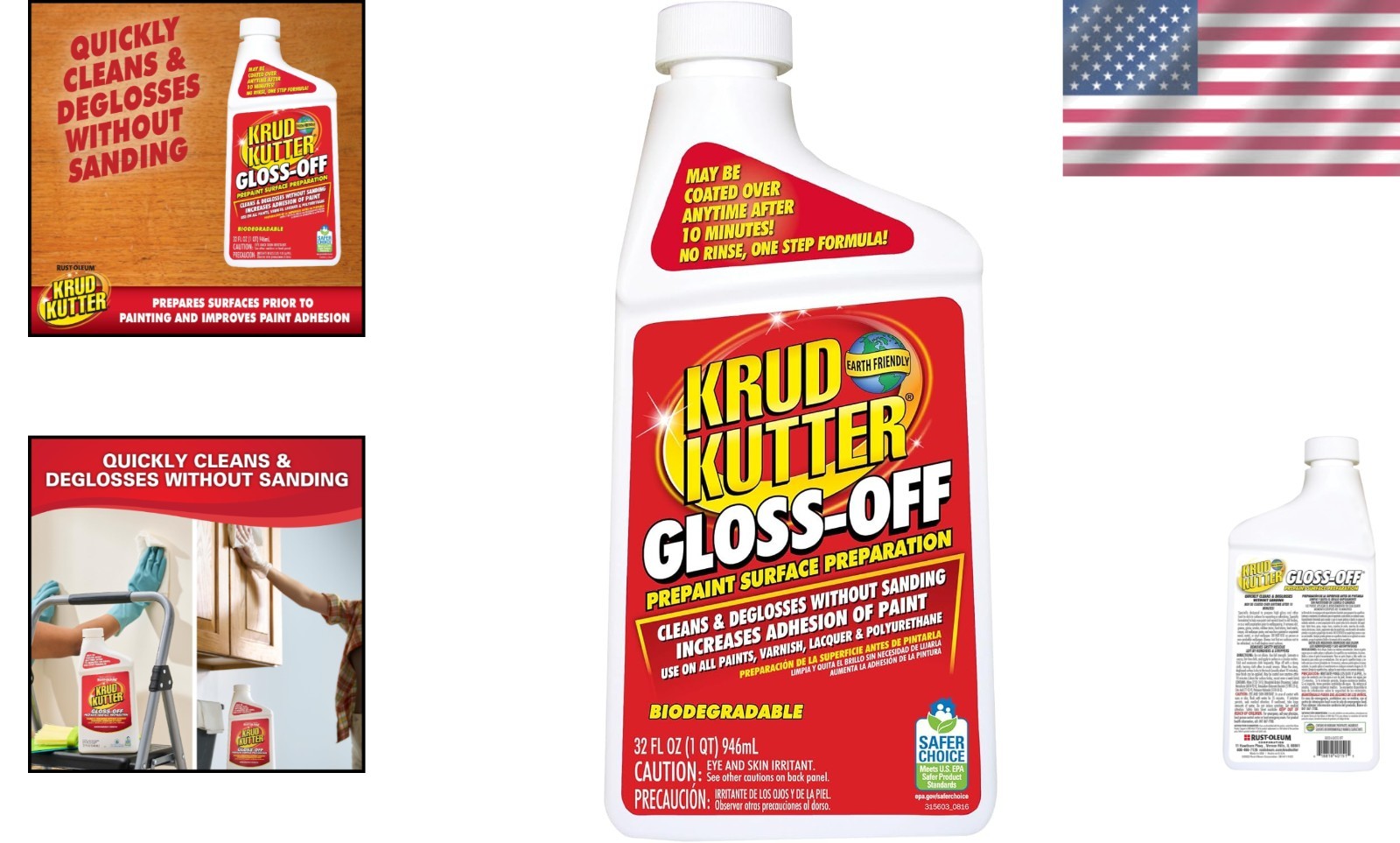 32 oz Gloss Off Surface Cleaner – One-Step Prepaint Preparation with Fast Drying
