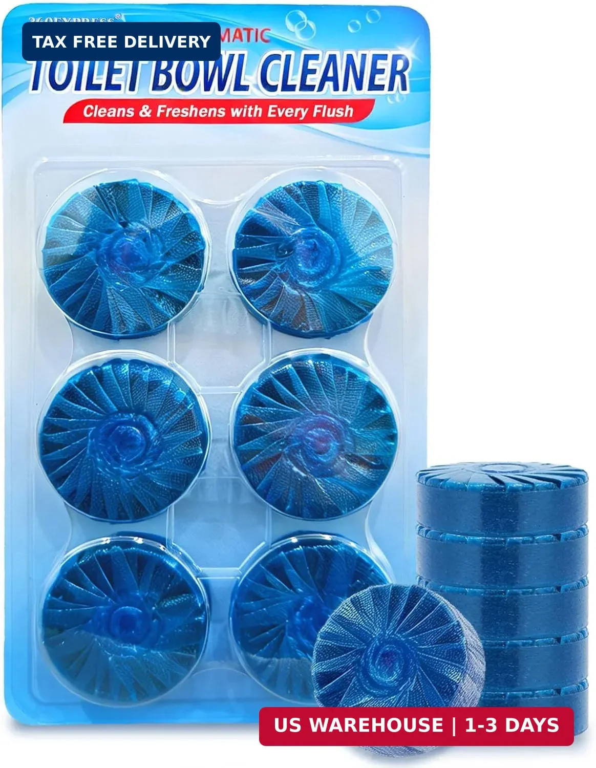 Automatic Toilet Bowl Cleaner Tablets – Long-Lasting Bathroom Tank Cleaner for E