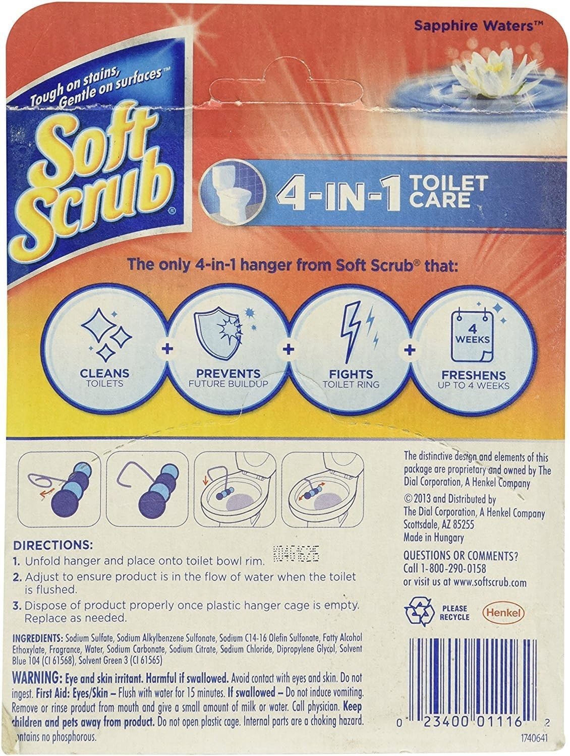 Keep Toilets Fresh with 4-in-1 Rim Hanger Duo – 1.76 oz Each in Sapphire Waters
