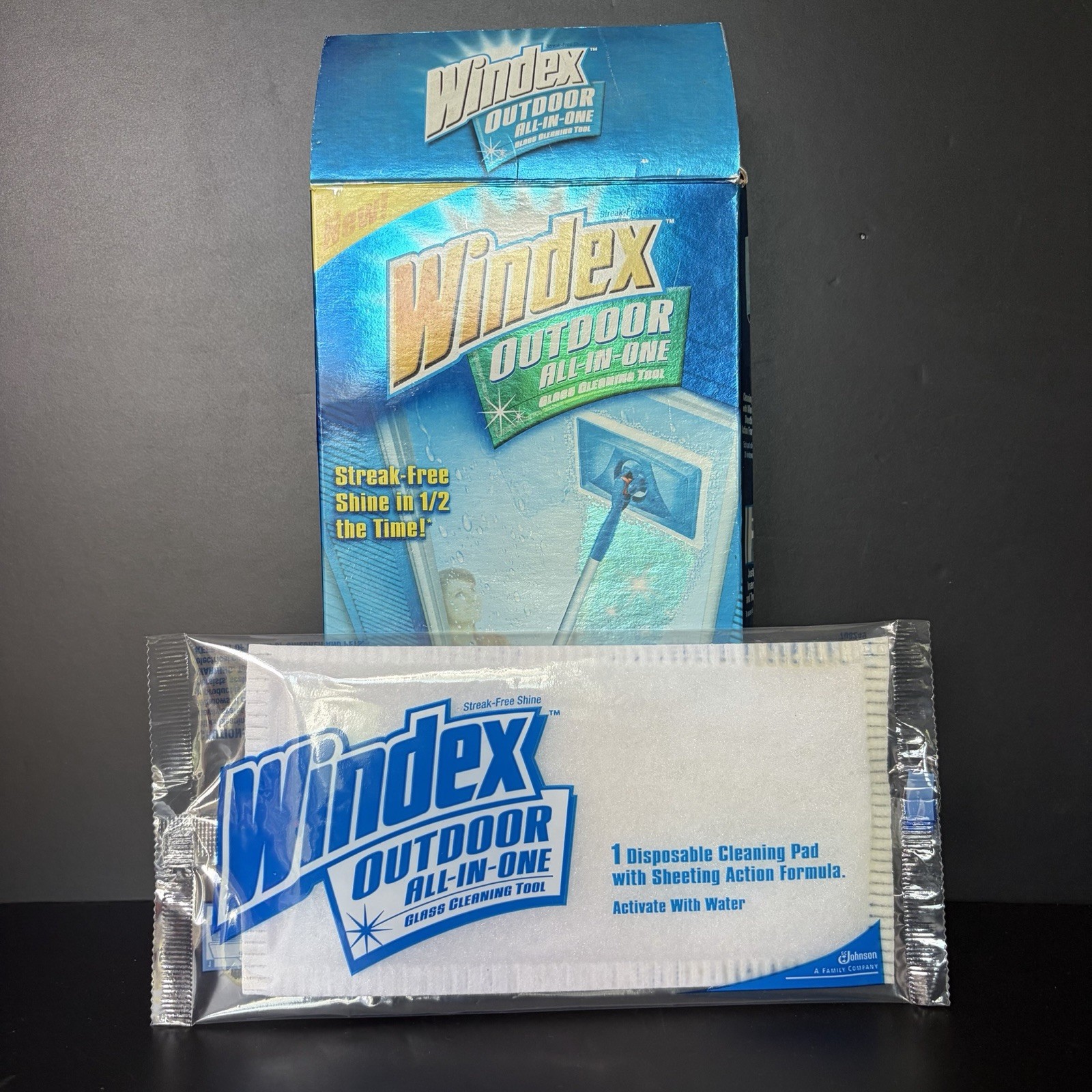 Windex Outdoor All-In-One Glass Disposable Cleaning Refill Pad – 1ct Sealed