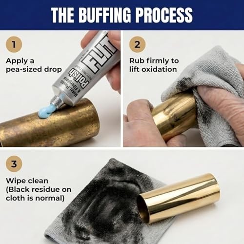 Flitz Multi-Purpose Metal Polish Paste 1.76oz Tube Chrome Cleaner 20 Pack