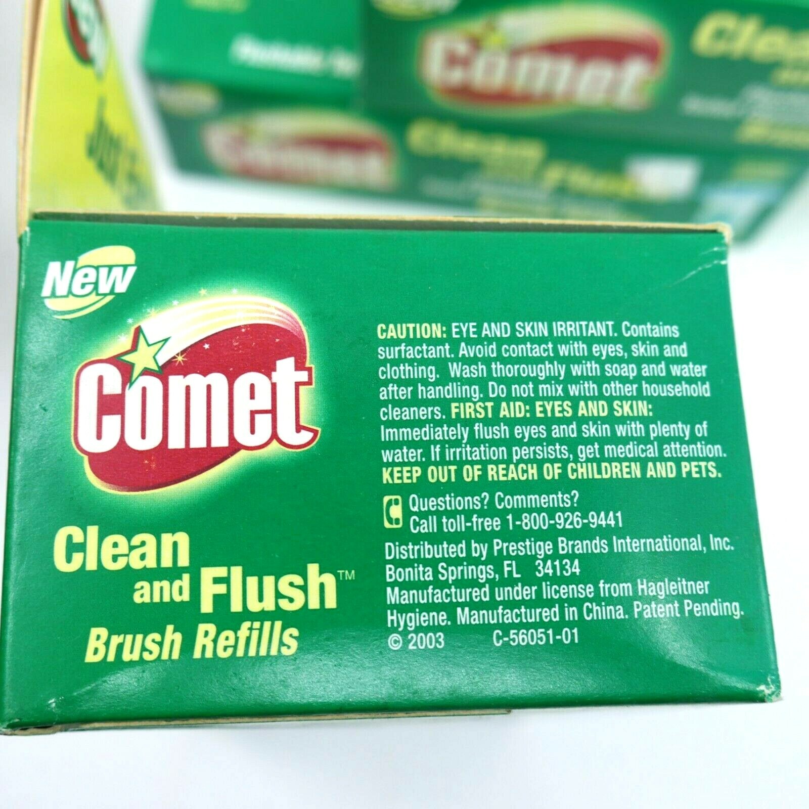 COMET Flushable Toliet Cleaning System Brush Refill 3 Boxes – 24 Refills Total