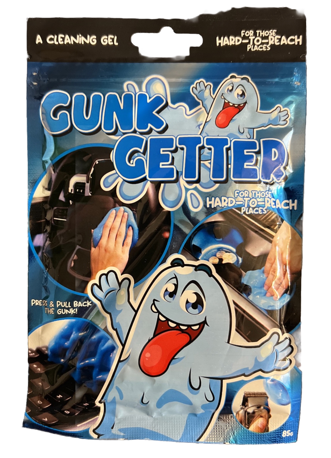 Gunk Getter Cleaning Gel For Those Hard To Reach Places- One Resealable Pouch