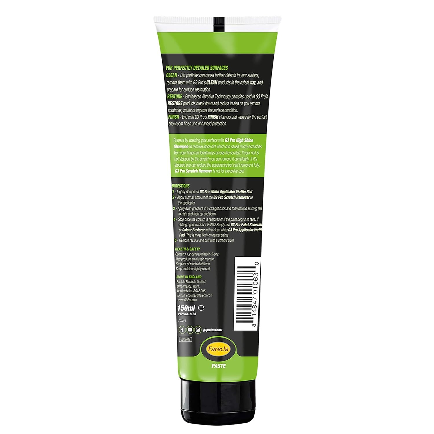 Car Scratch Remover Paste 150ml Professional Scratch Repair Auto Paint