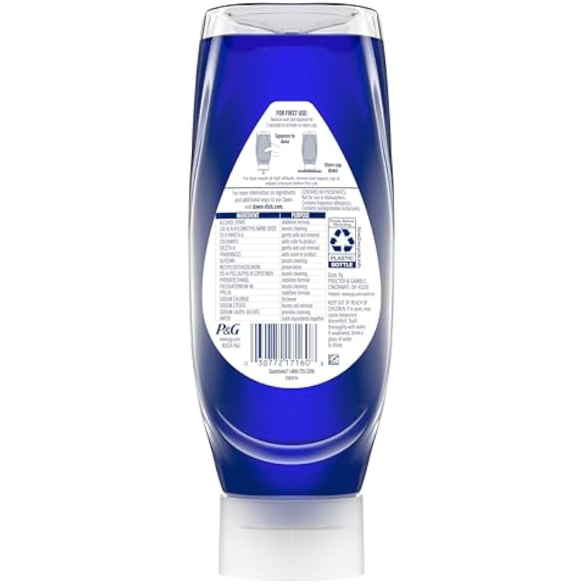 Dawn Platinum Plus PowerSuds Liquid Dish Soap, 17.4 oz. EZ-Squeeze Bottle