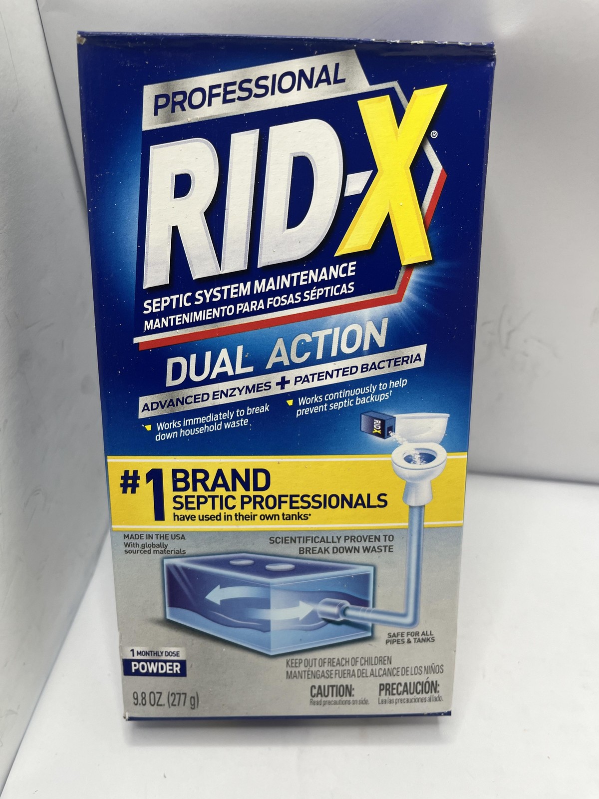 RID-X 12pk Septic Tank Treatment Supply Of Powder 9.8oz 100% Biobased