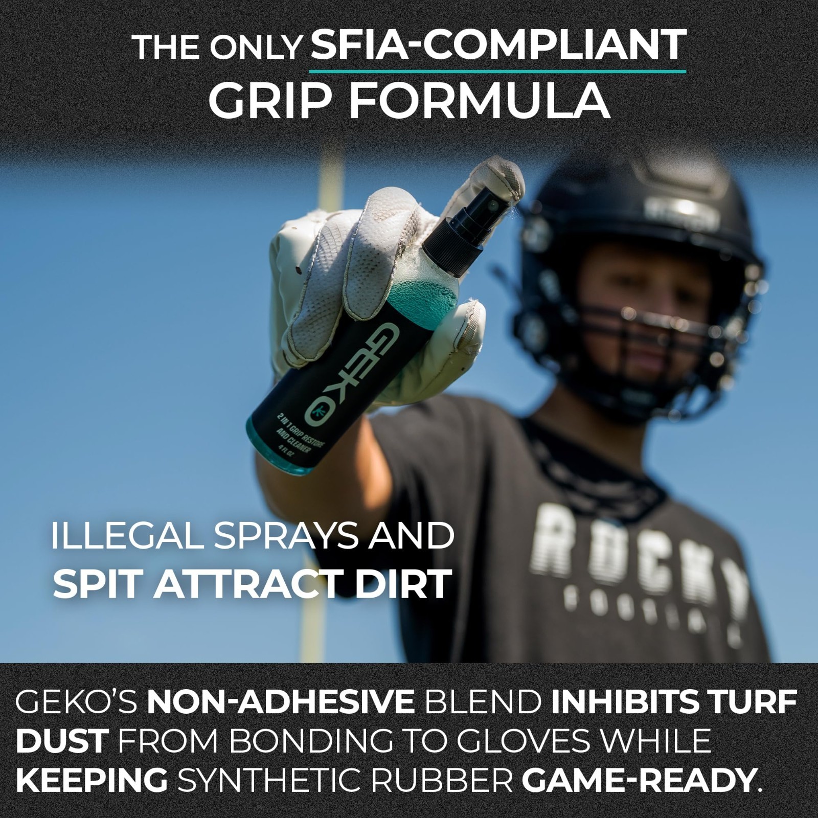 2-in-1 Grip Restore & Cleaner Spray for Sports – Golf, Basketball, Football, Vol