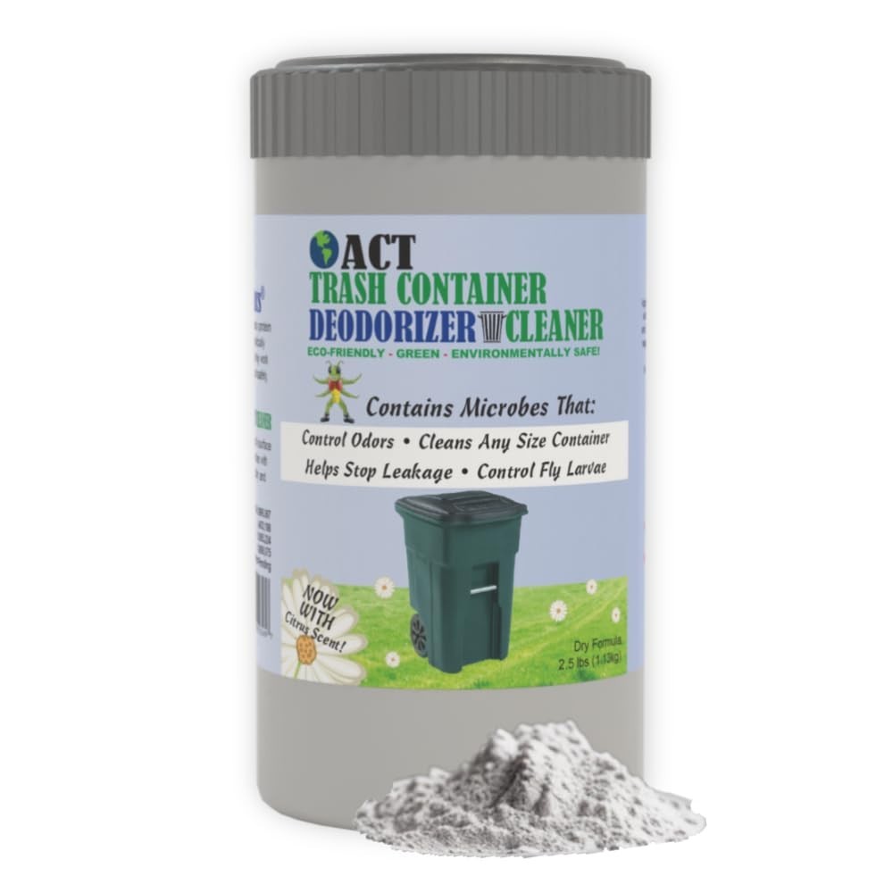 Eco-Friendly Trash Deodorizer & Cleaner | Odor Eliminator for Garbage Bins | 2.5