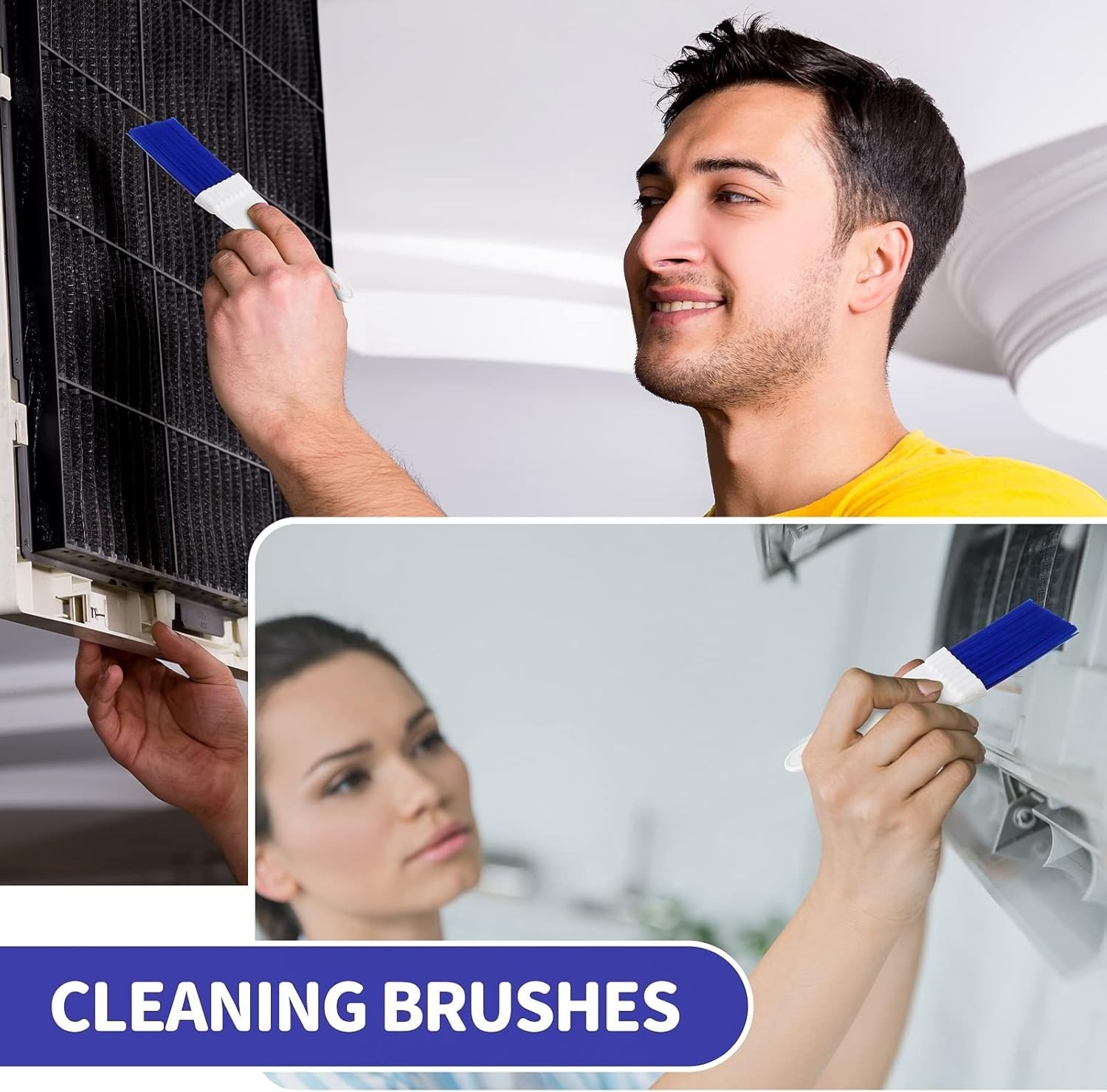 4 Packs Air Conditioner Condenser Cleaning Brush Refrigerator Coil Brush HVAC…