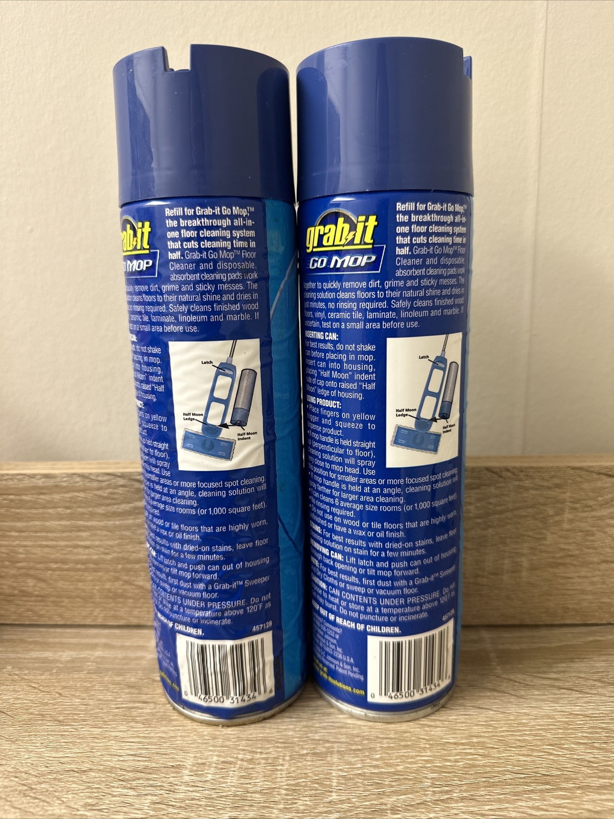 Pledge Grab-it Go Mop System Floor Cleaner – Refill Can – Discontinued – 2 Cans