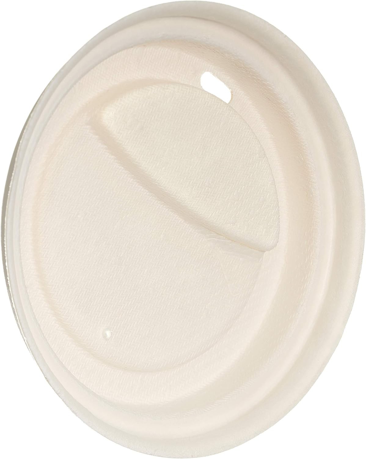 EcoQuality Disposable Fiber Coffee Cup Dome Lids for Coffee & Tea Cups – 100%