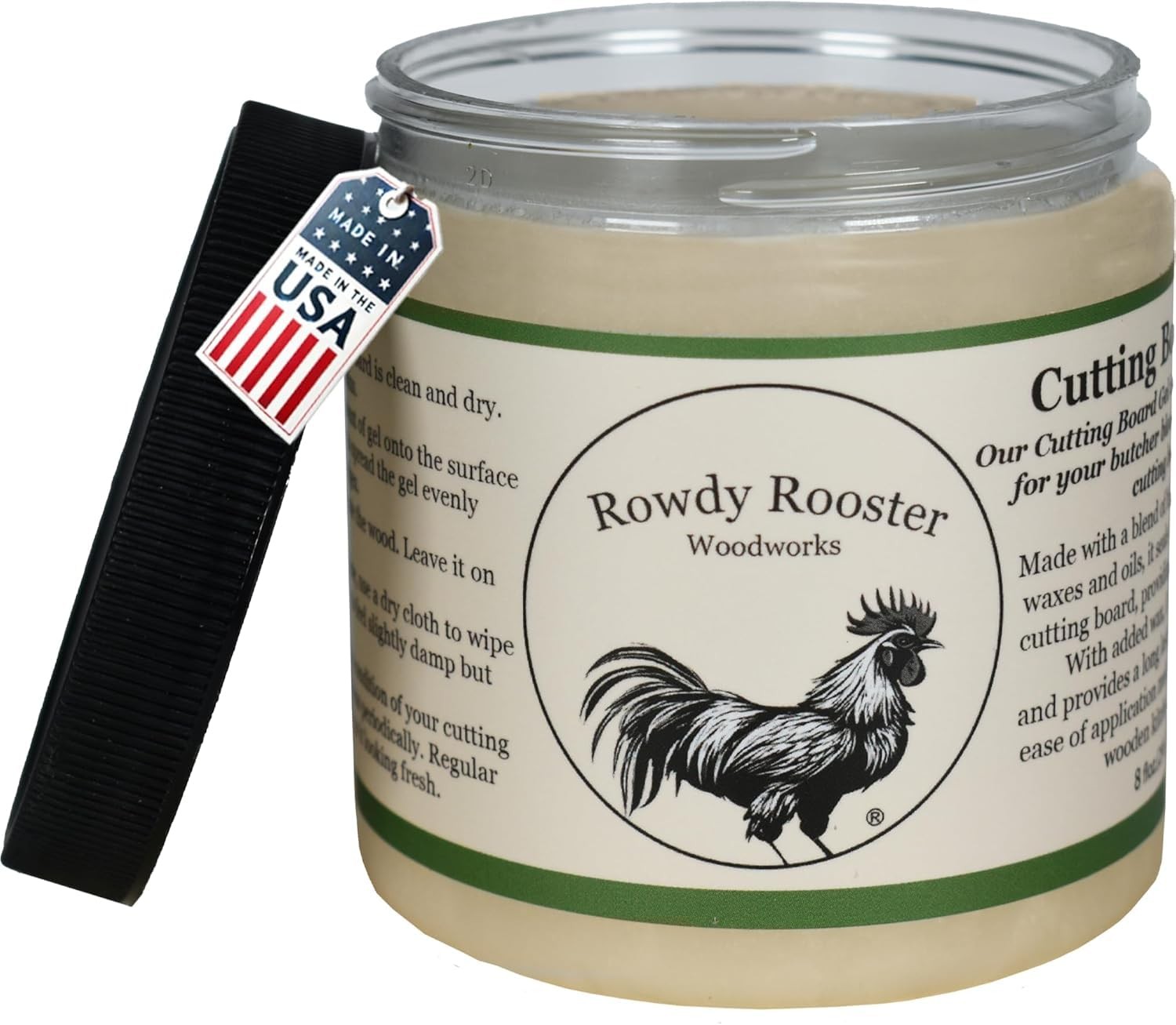 Cutting Board Wax Oil Conditioner Food Grade Mineral Oil Beeswax 8oz