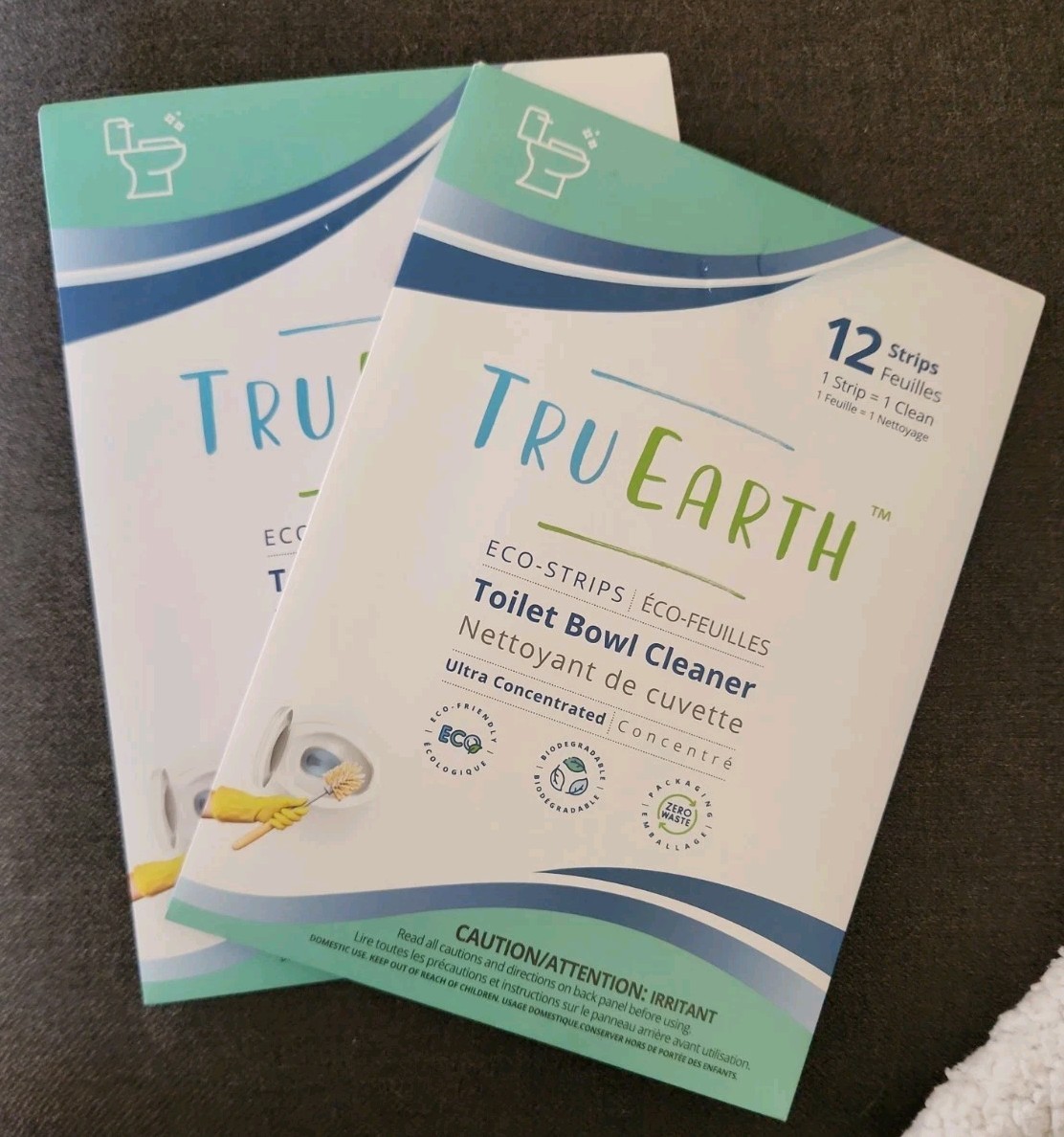 Tru Earth Toilet Bowl Cleaner 24 Eco-Strips Ultra Concentrated (2 Packs of 12)