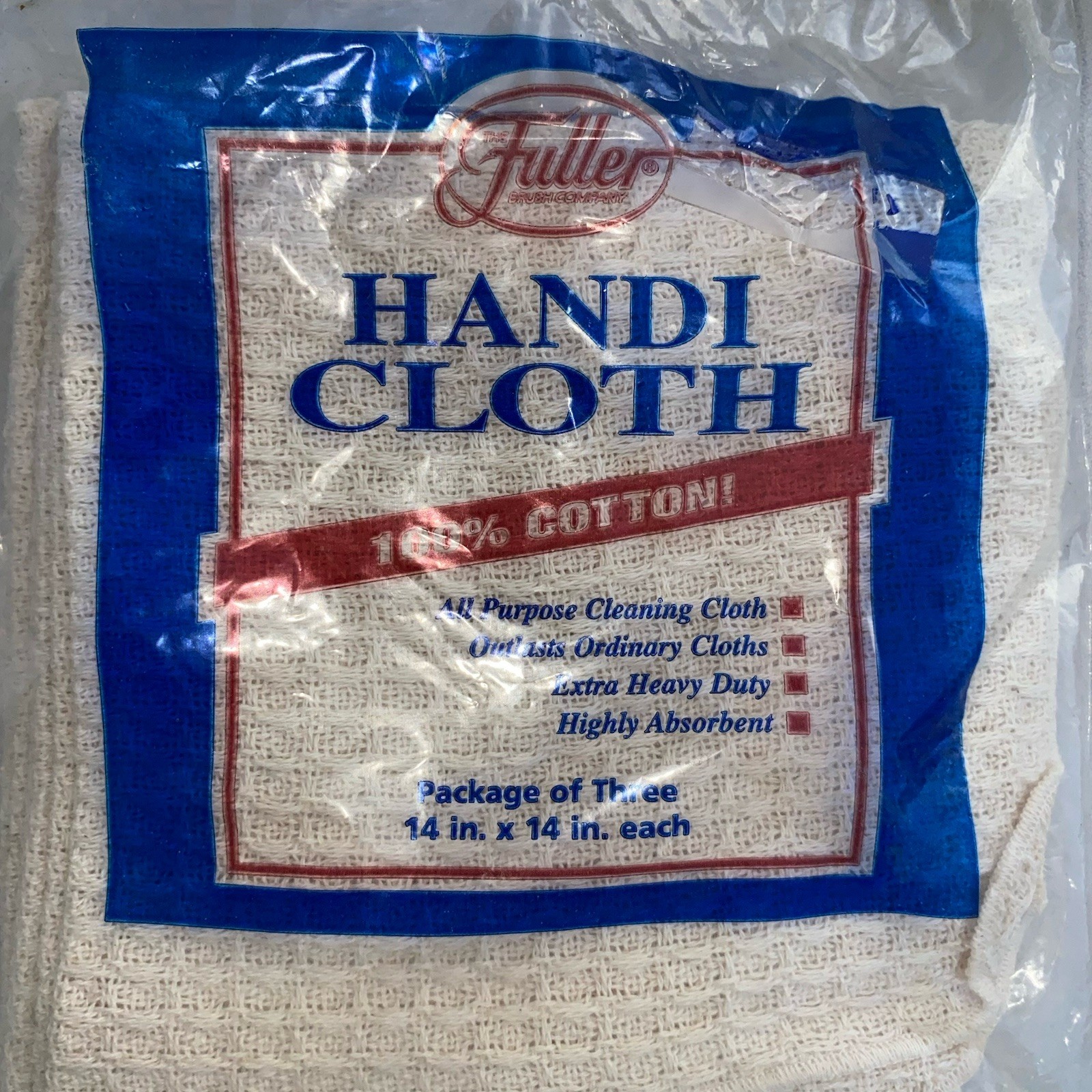 The Fuller Brush Company Handi Cleaning Cloth 3 Packs * 9 In Total 100% Cotton