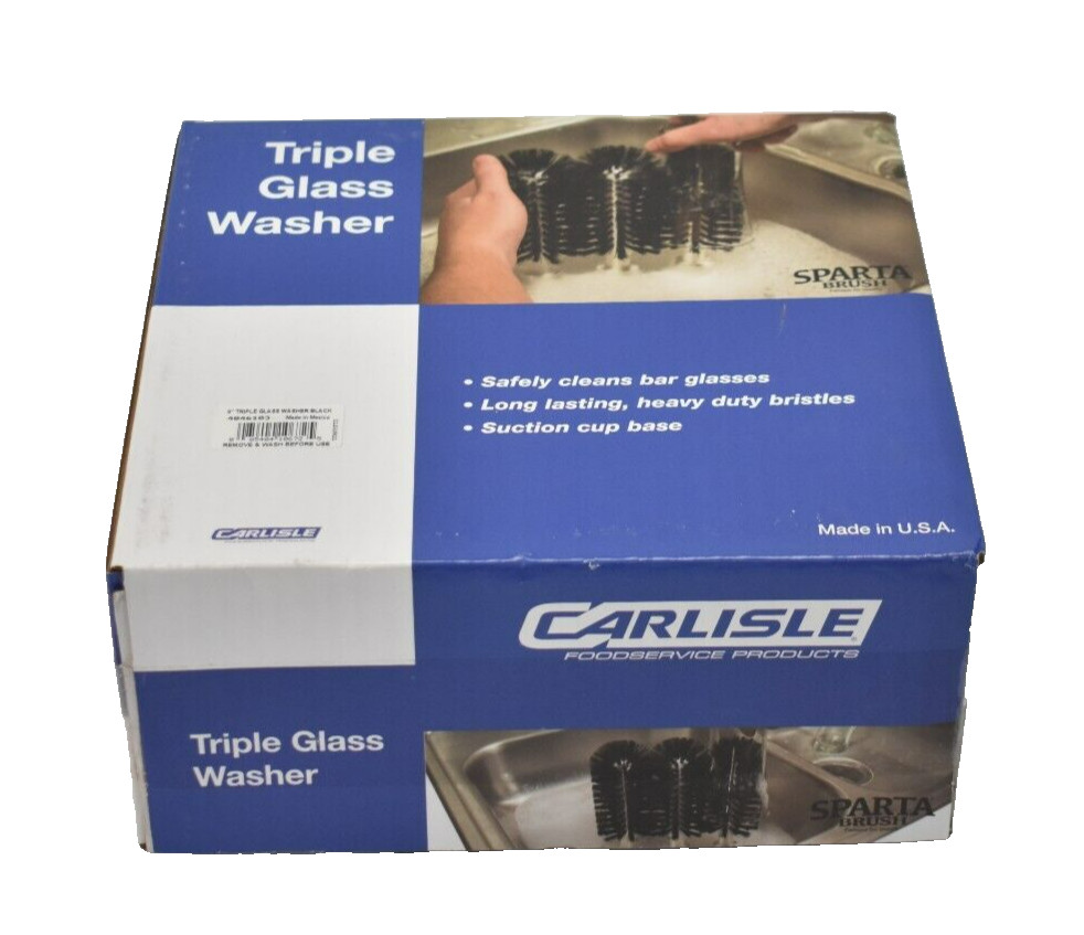 Carlisle Triple Glass Washer Brushes 8″ L Sparta Design 4046103 Genuine OEM