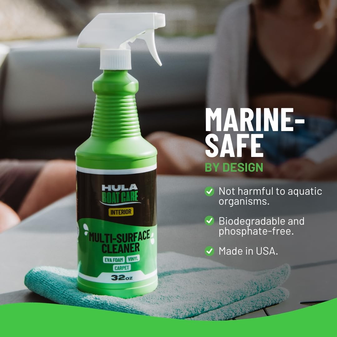 Hula Multi-Surface Cleaner — EVA Foam, Vinyl and Carpet, 32 oz — Boat Deck, S…
