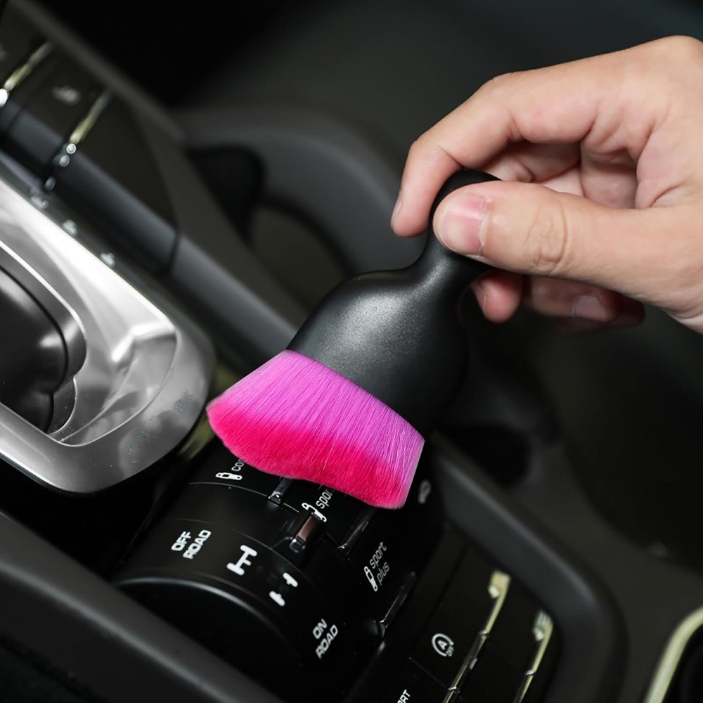 Car Interior Detailing Brush with Soft Bristle for Dashboard Cleaning Auto