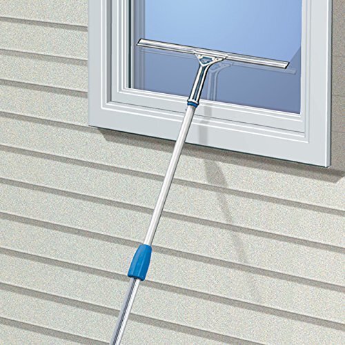 Unger 16 Inch Stainless Steel Window Squeegee Professional Streak Free Cleaner