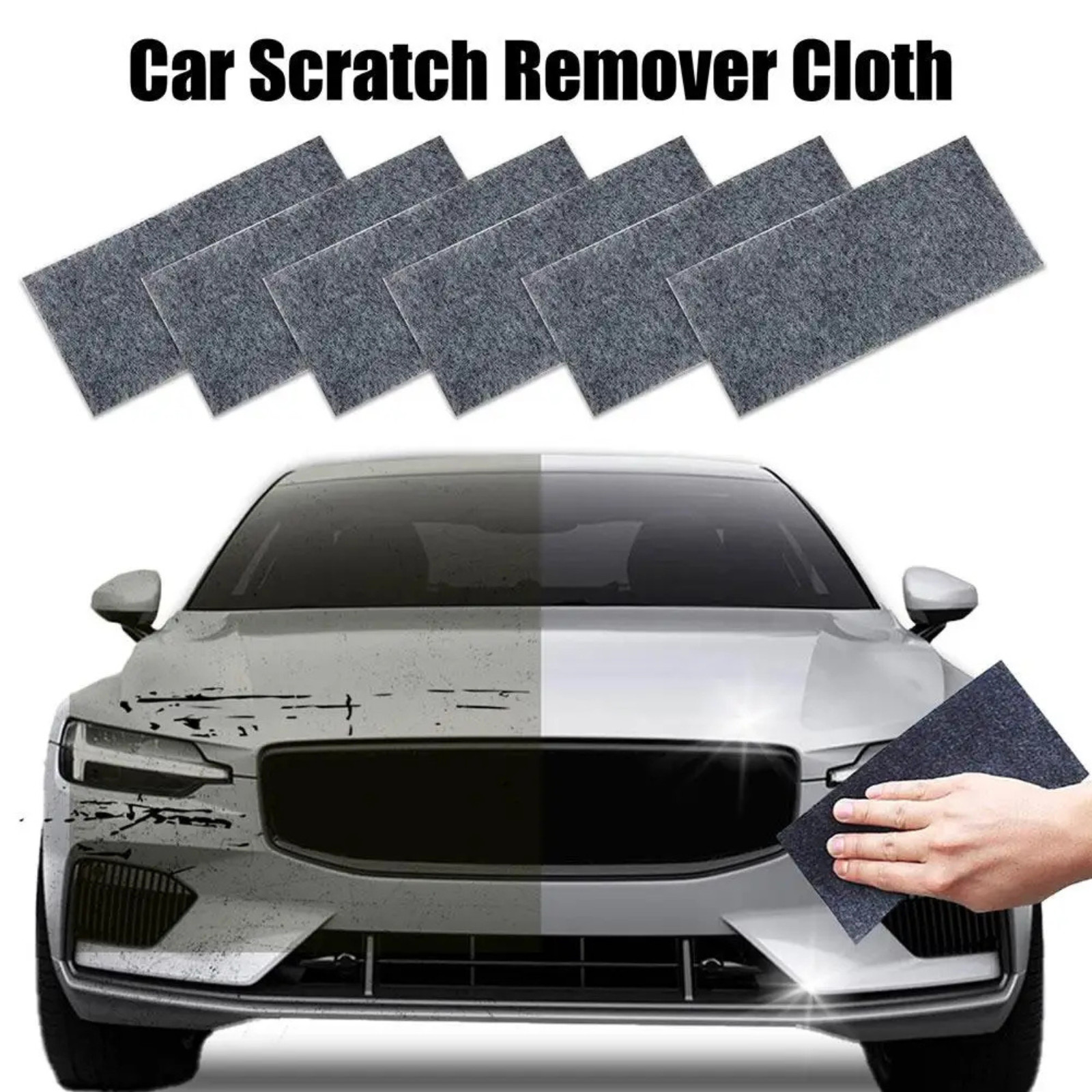 Nano Polix Car Scratch Remover Cloth 6 Packs – Auto Paint Scratch Repair Towel