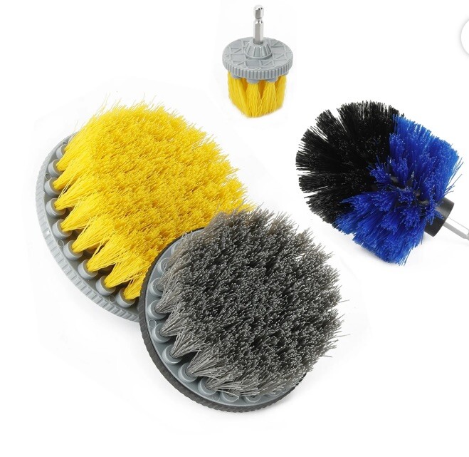 All Purpose Durable Time Saving Drill Brush Cleaning Kit – 4 Piece