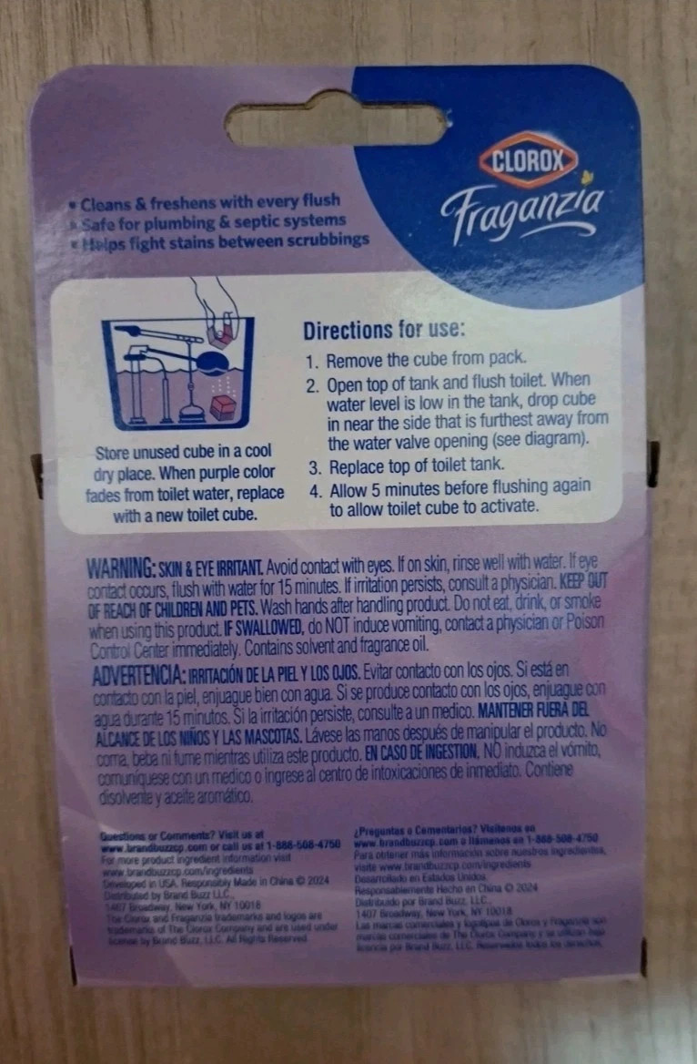 Clorox Automatic Toilet Bowl Cleaner Lavender Bleach Free Up To 220 Flushes (X2)