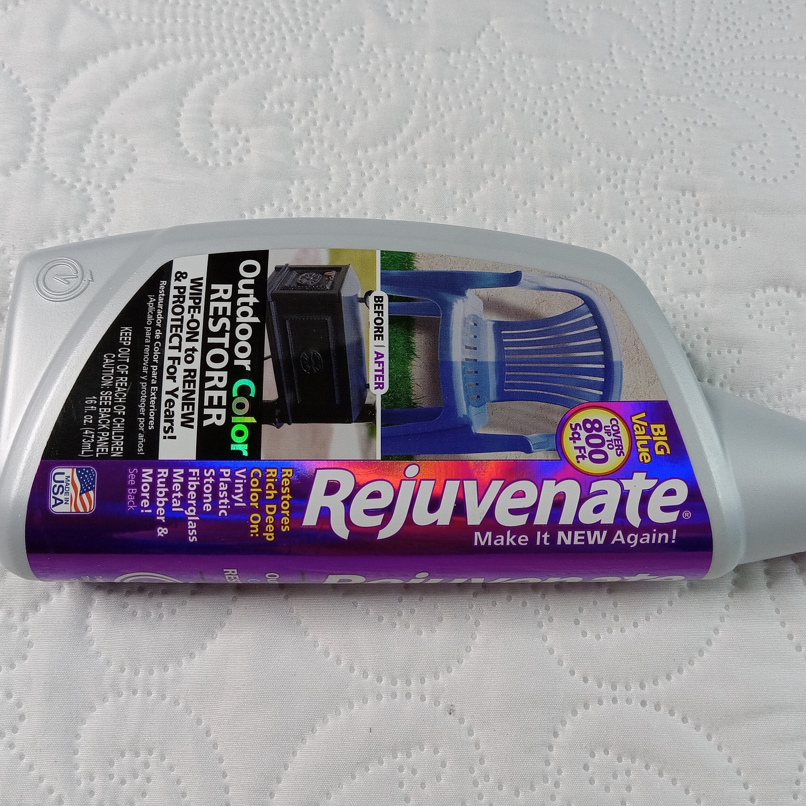 Rejuvenate Outdoor Color Restorer To Sun-Damaged Materials New 16 Fl Oz Sealed