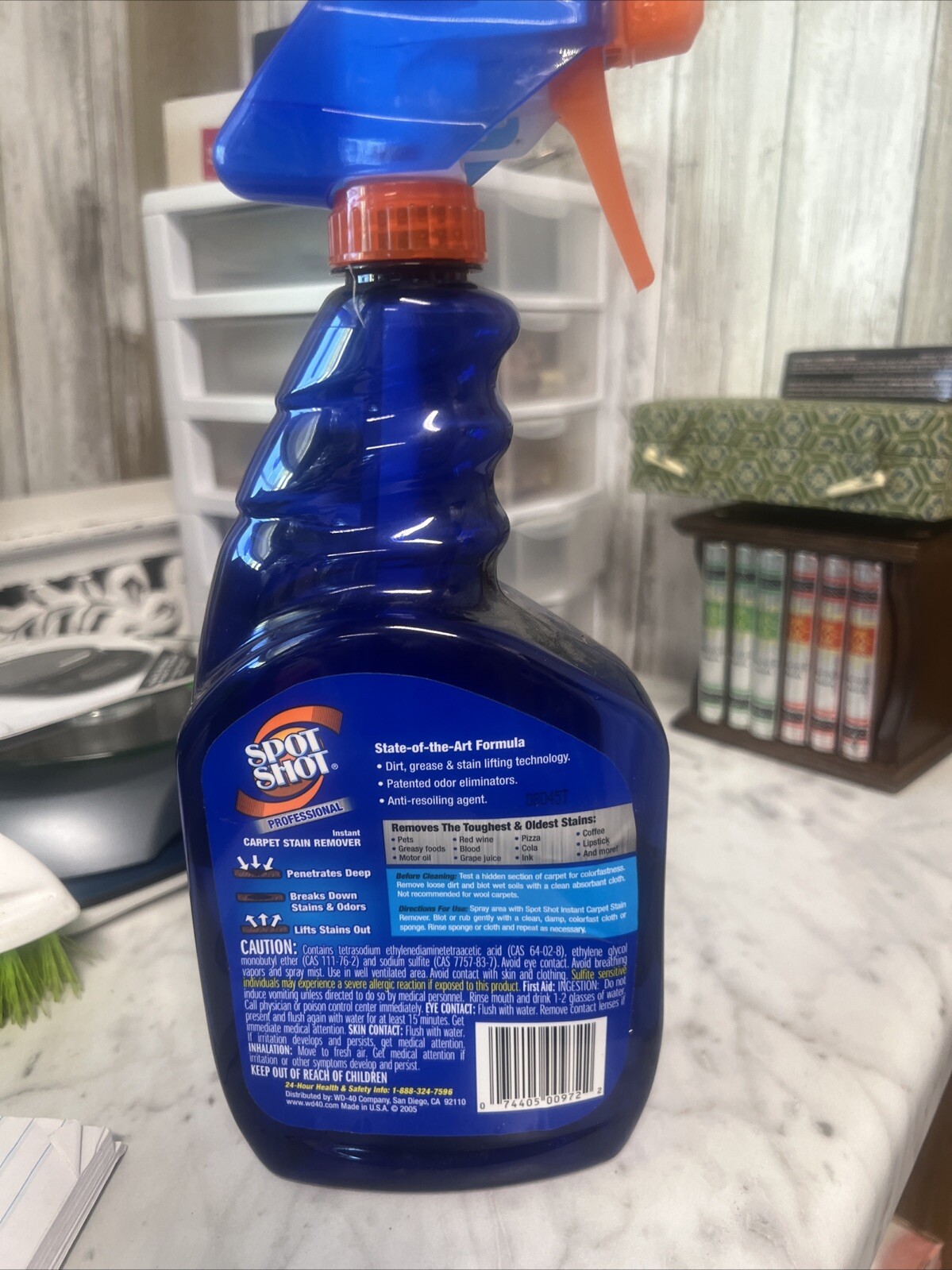 Spot Shot Professional Instant Carpet Stain Remover with Trigger Spray, 32 OZ