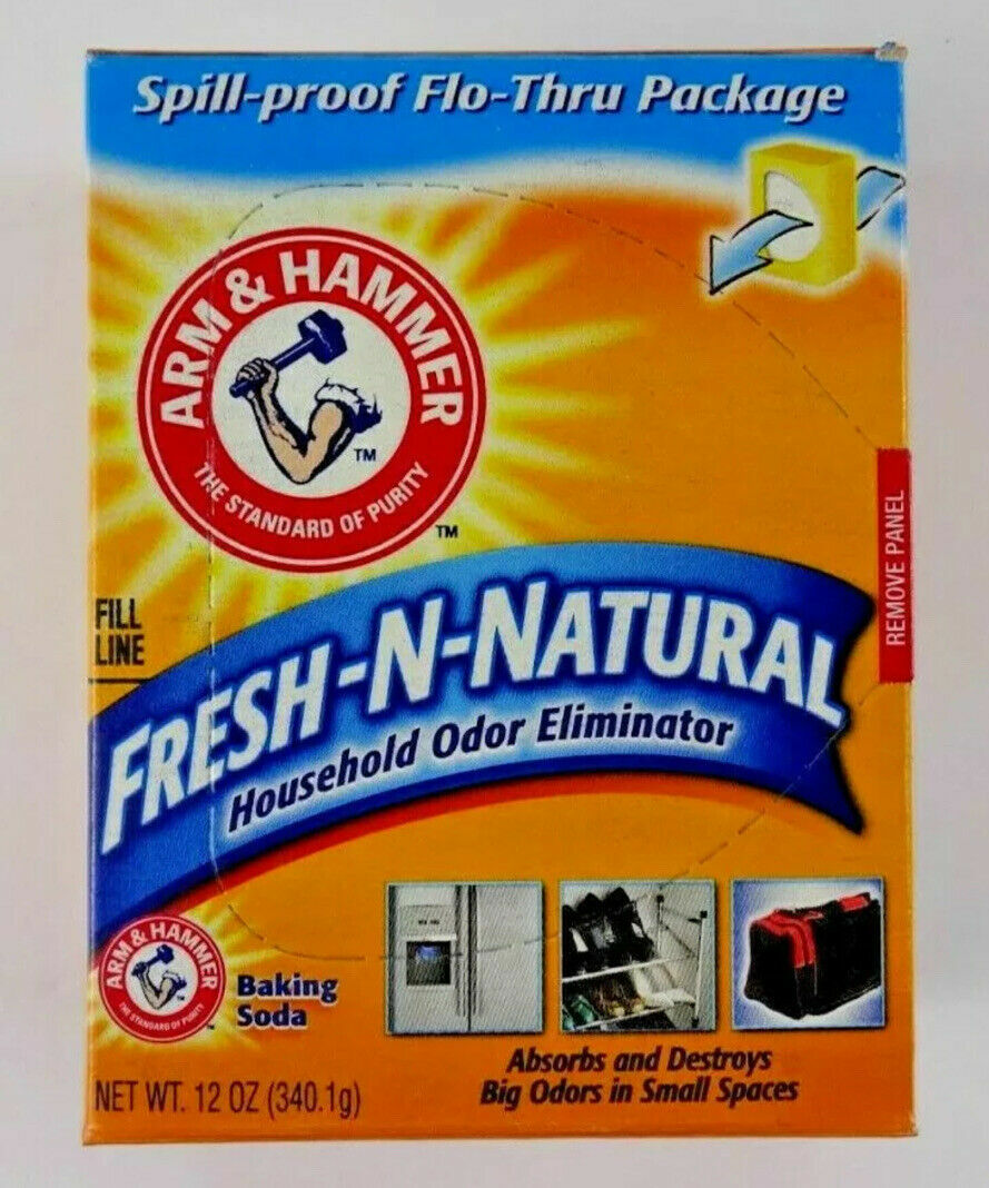 LOT of 2 Arm & Hammer Fresh-N-Natural Household Odor Eliminator Baking Soda 24oz