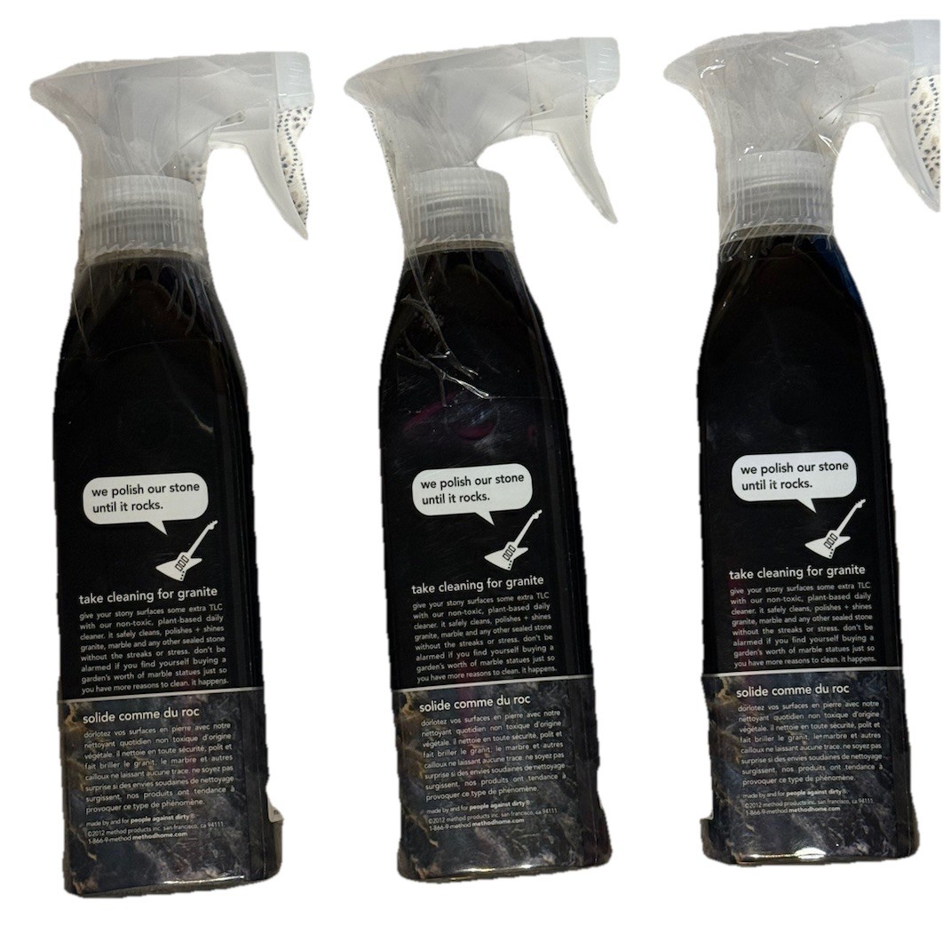 3X Method Daily Granite Spray Cleaner polisher Apple Orchard Soap 12 Oz X 3 🔥
