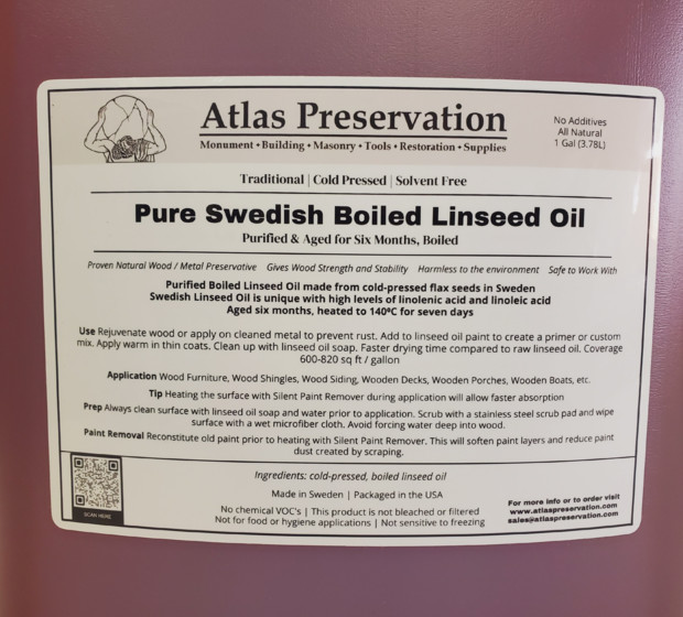 Pure Swedish Boiled Linseed Oil – 1 Gallon
