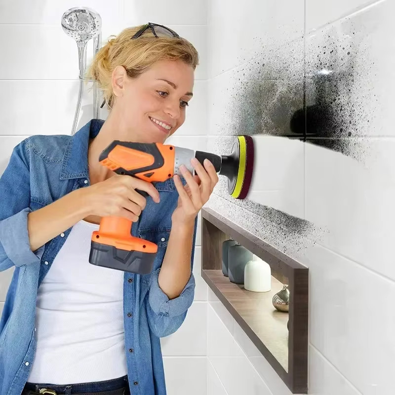 Electric Drill Brush Kit Electric Cleaning Brush Tool for Car Tile Bathroom Brus