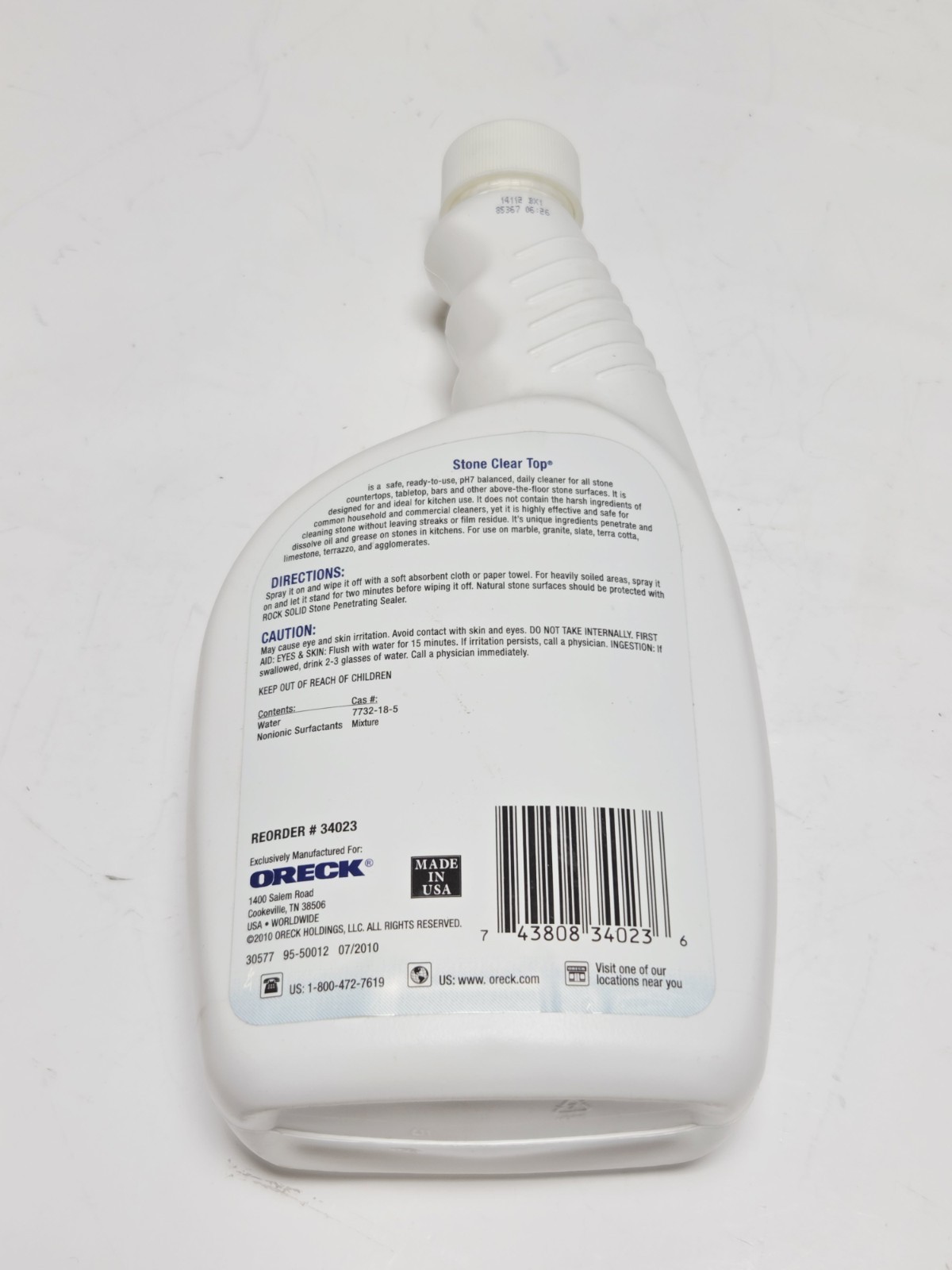 Oreck Pro Stone Countertop Cleaner 32oz