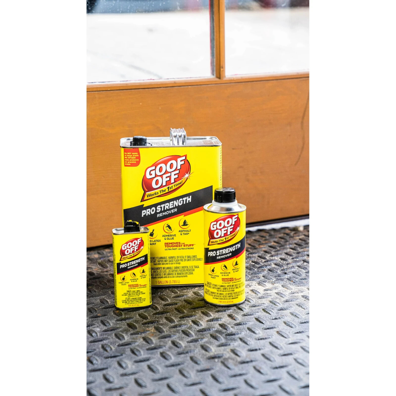 Goof Off Professional Strength Latex Paint and Adhesive Remover, 6 fl. oz.